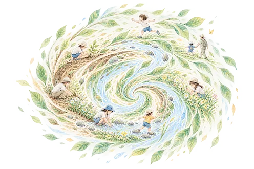 土・水・風がめぐる学びのエコシステム